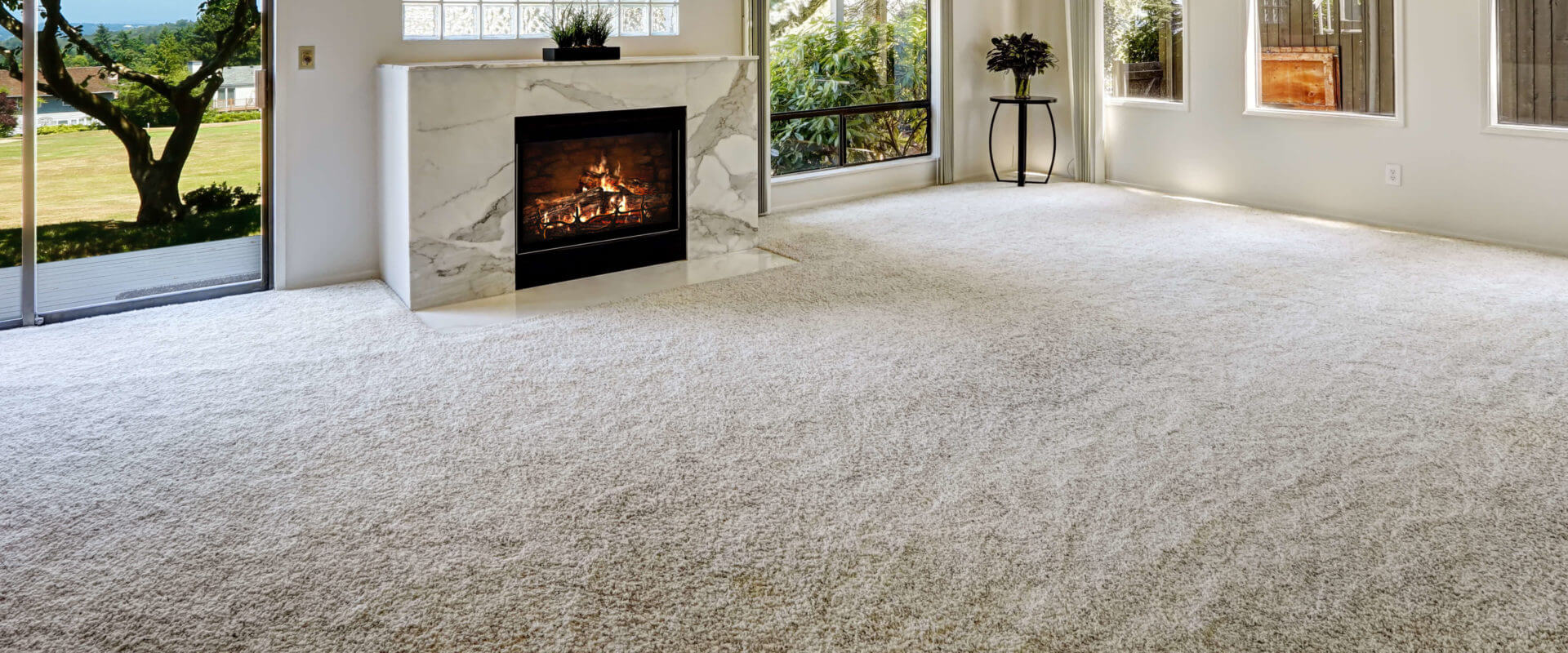 Beautiful carpeted living room