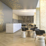 luxury hotel reception and lounge