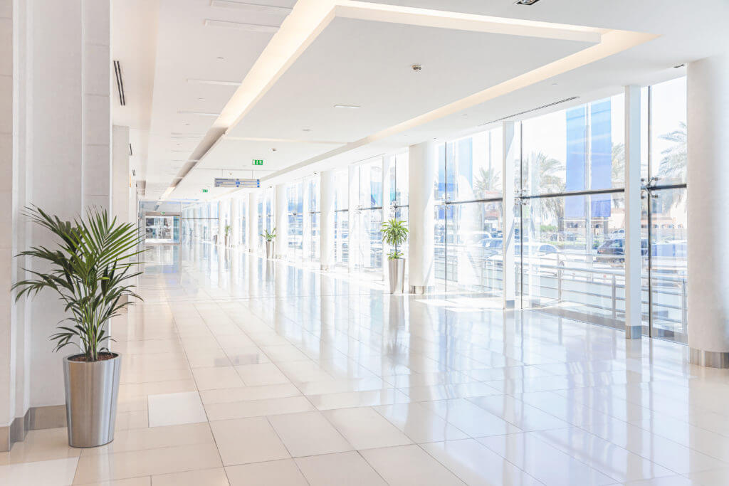 Clean Open Commercial Tile Floor