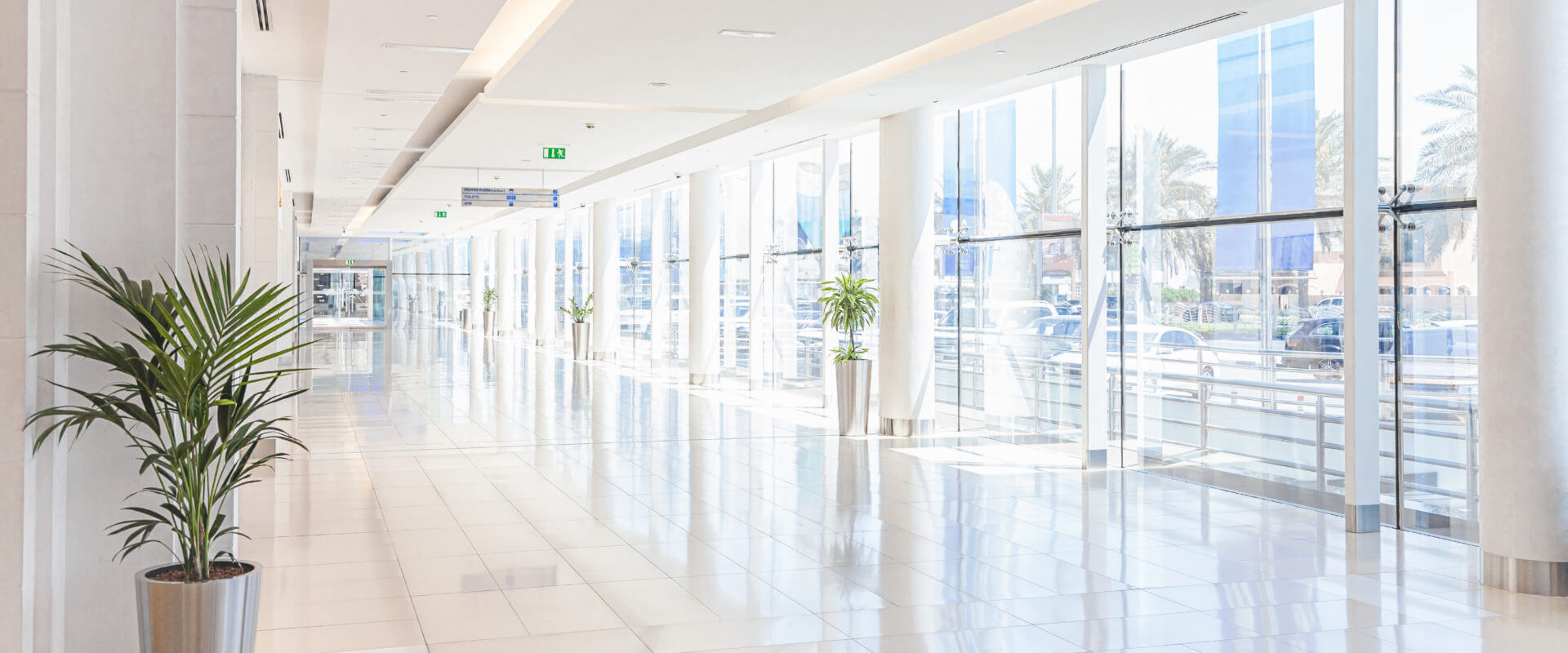 Clean Open Commercial Tile Floor