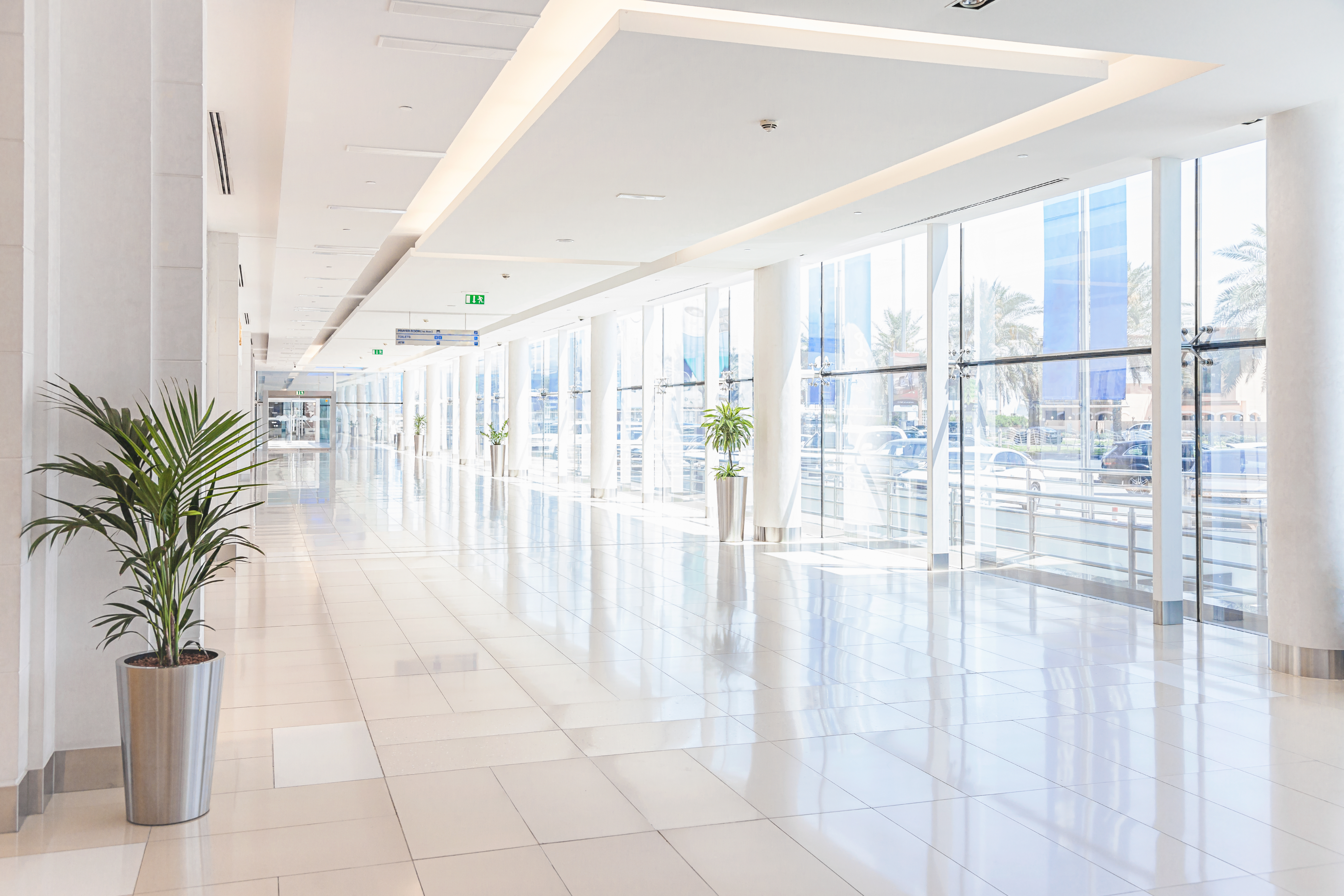 Clean Open Commercial Tile Floor