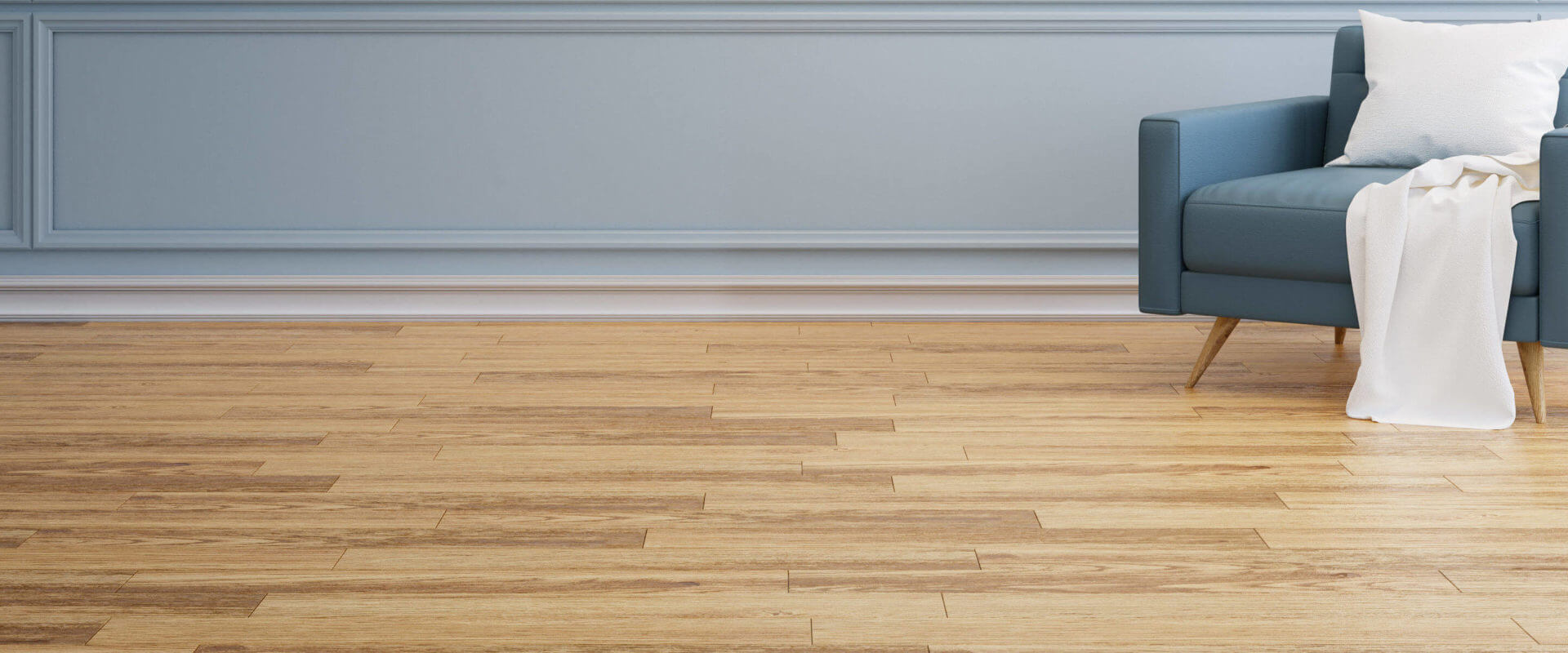 Clean wood flooring